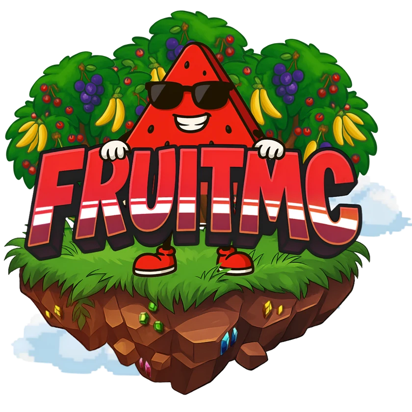 FruitMC: logo ufficiale con la mascotte anguria